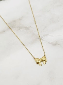 Bow ketting goud
