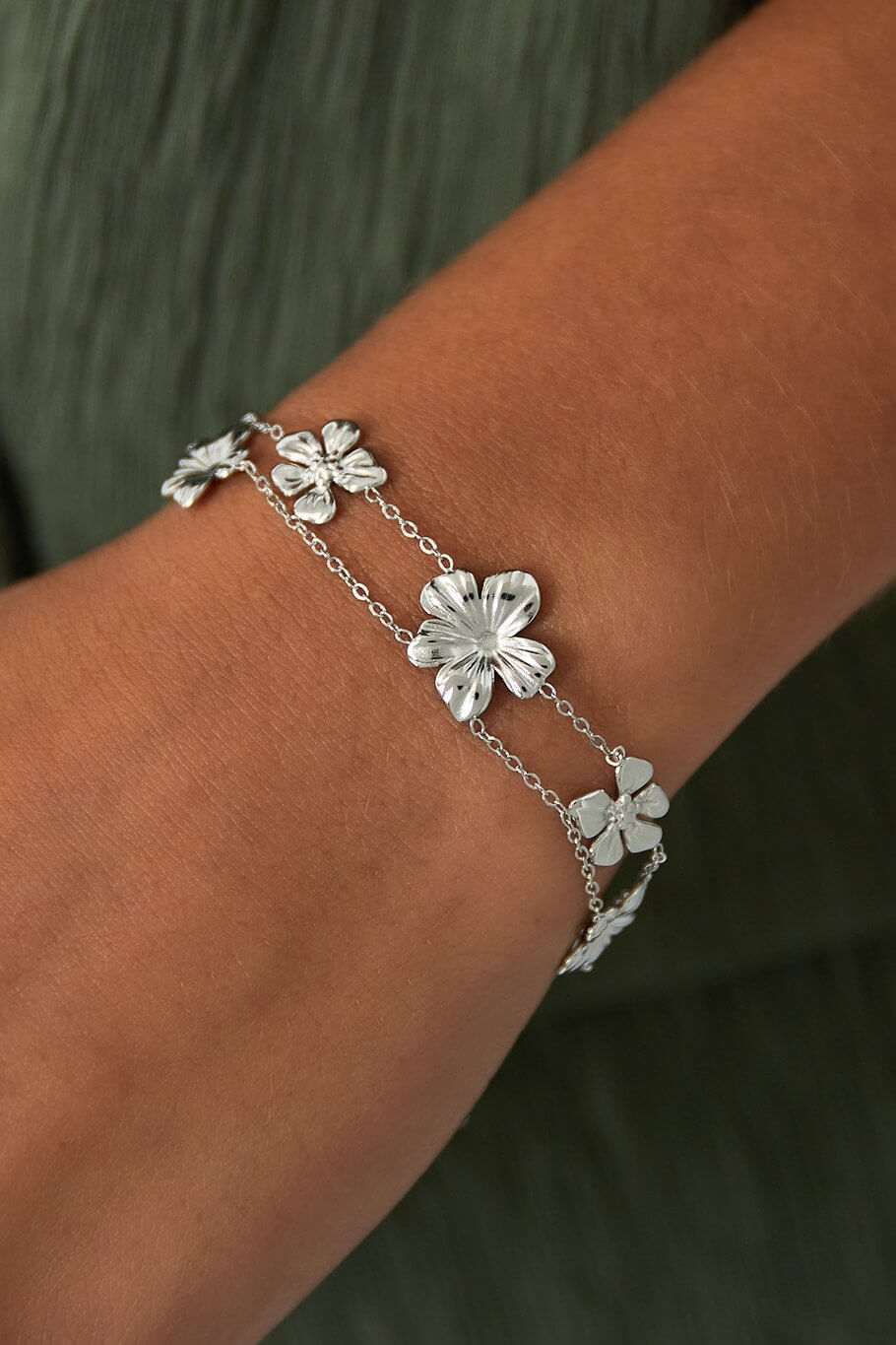 Double Flower Power armband