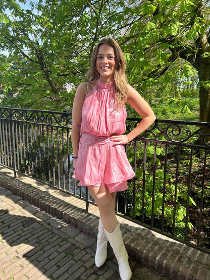 Rosa shimmer playsuit