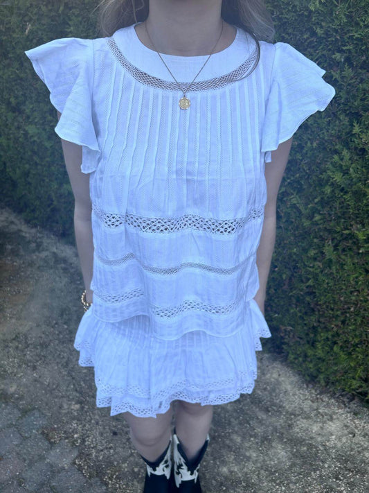Bianco Florence skort