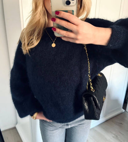 Blu scuro knit sweater