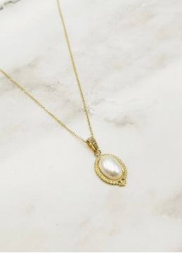 Pearl ketting goud